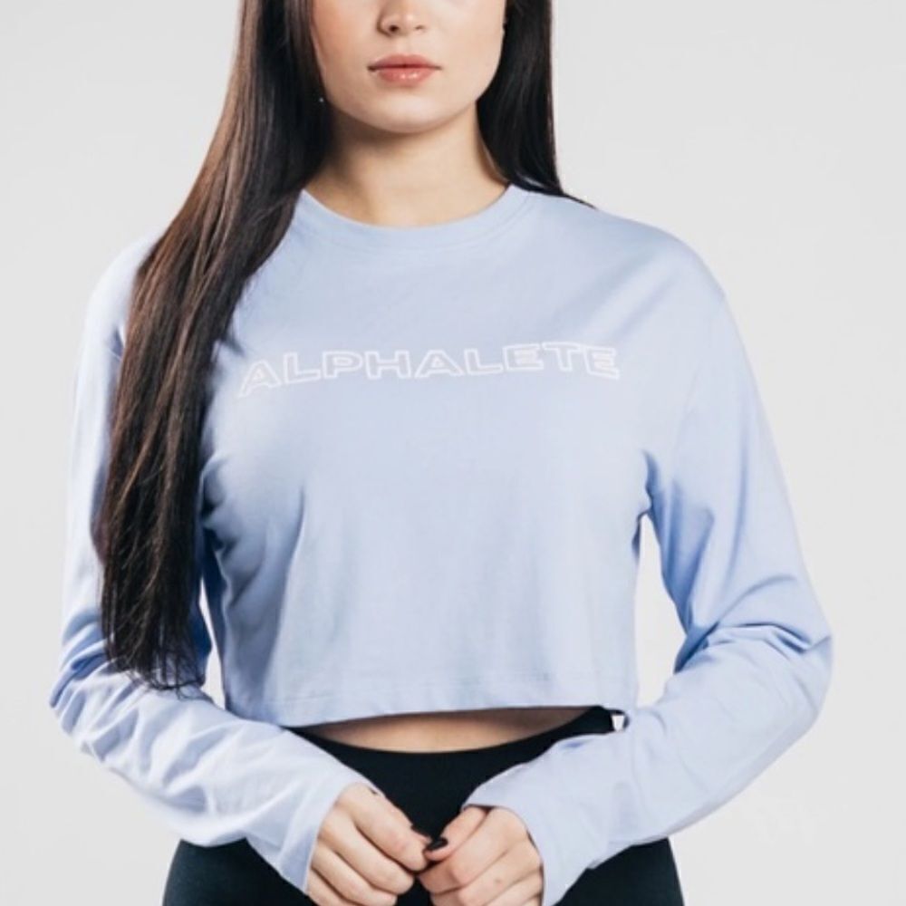 Alphalete Outlined Lifestyle Fit Blue T-Shirt Size XL